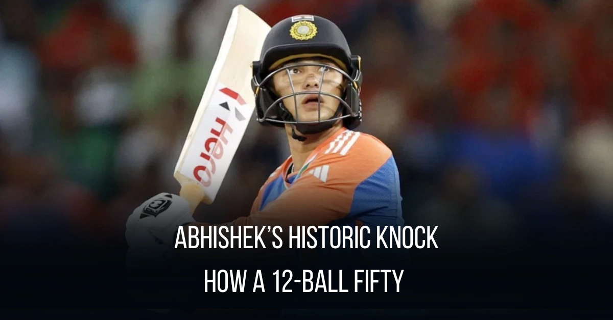 Abhishek’s Historic Knock How a 12-Ball Fifty Redefined the Syed Mushtaq Ali Trophy 2025